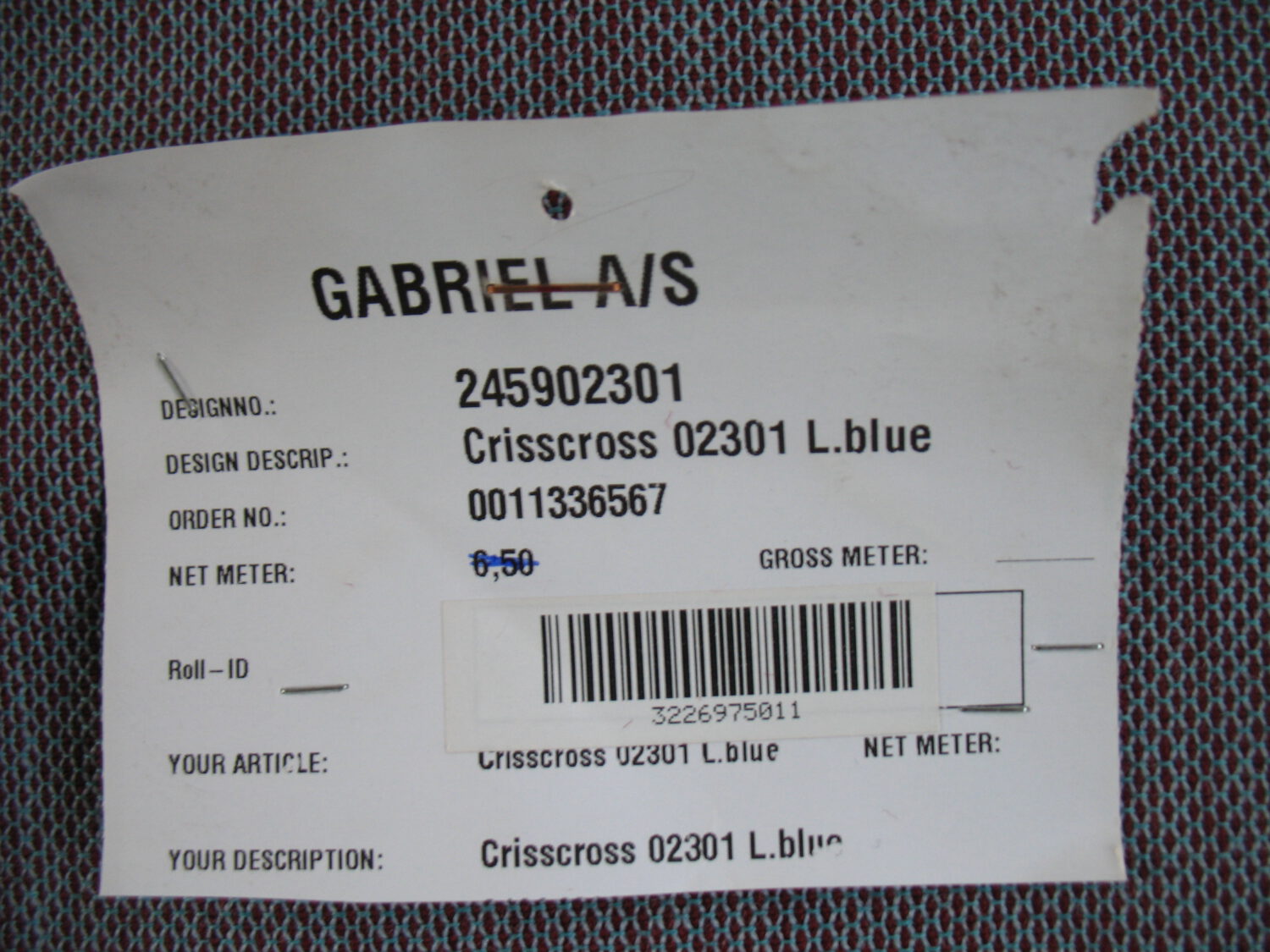 Gabriel Crisscross 2301 blauw groen