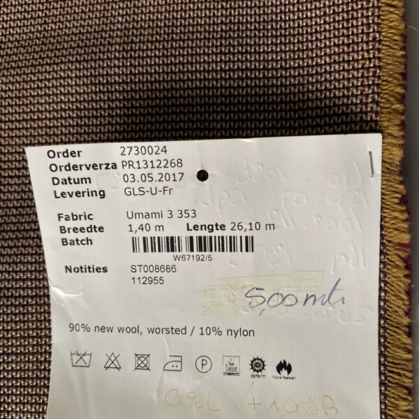 Kvadrat Umami 3 353 rood camel grijs