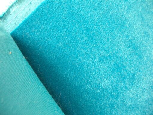 Vescom Ponza velours 702723 blauw turquoise