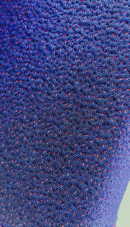 Kvadrat Febrik Sprinkles Parrot 0784 kobaltblauw oranje rood