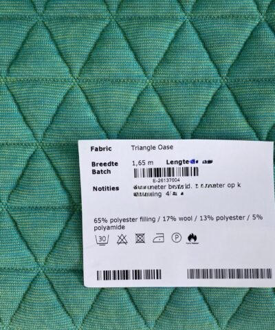 Kvadrat Febrik Triangle 0932 Oase turquoise geel