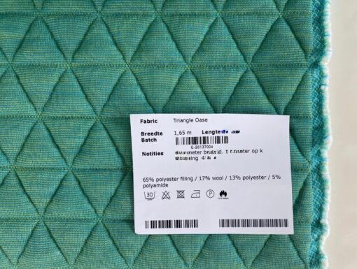 Kvadrat Febrik Triangle 0932 Oase turquoise geel