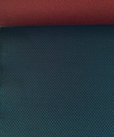 Kvadrat Febrik Plecto Harbor Red 0874 petrol blauw donker rood