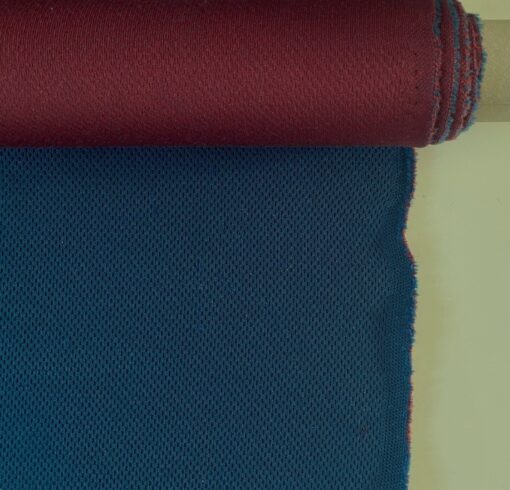 Kvadrat Febrik Plecto Harbor Red 0874 petrol blauw donker rood